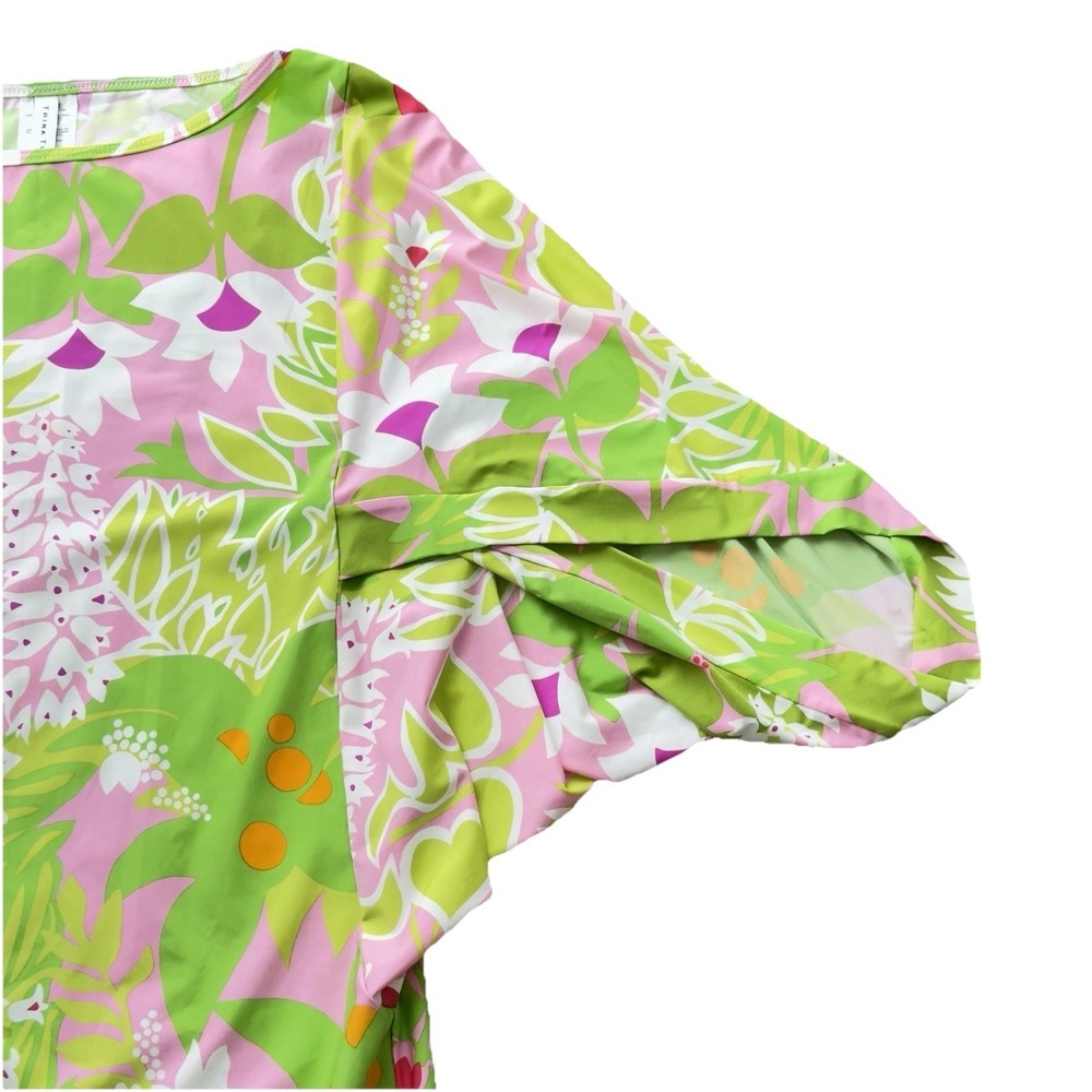 New Trina Turk La Palma Swimsuit Jersey Cover Up Tunic Mini Dress Women's Small - Picture 5 of 13